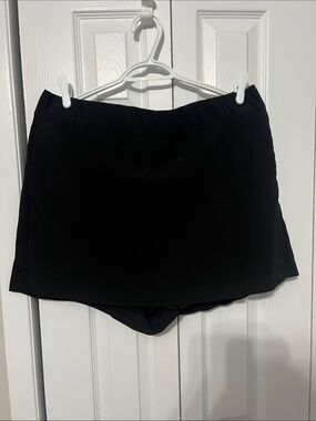 Frank by Frank and Oak Women's Black Skort - Classic Pull-On Style. XL
